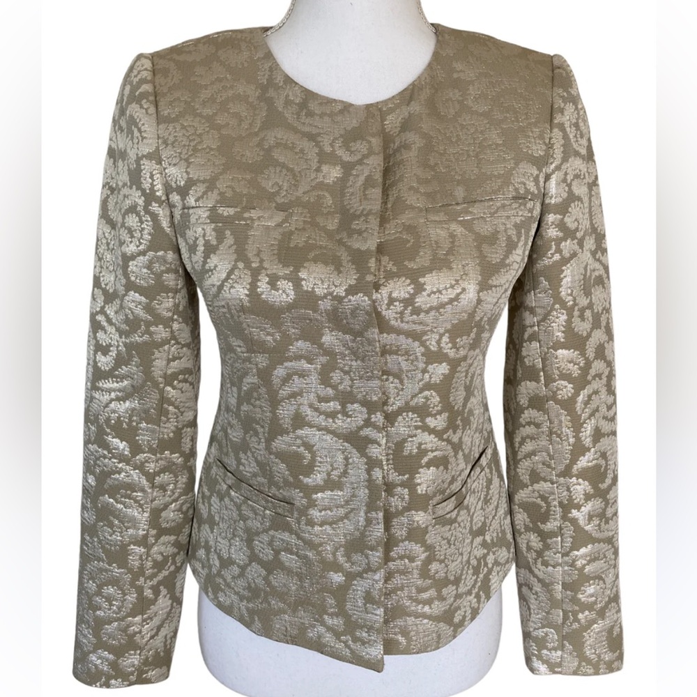 Theory Gold Jacquard Jacket